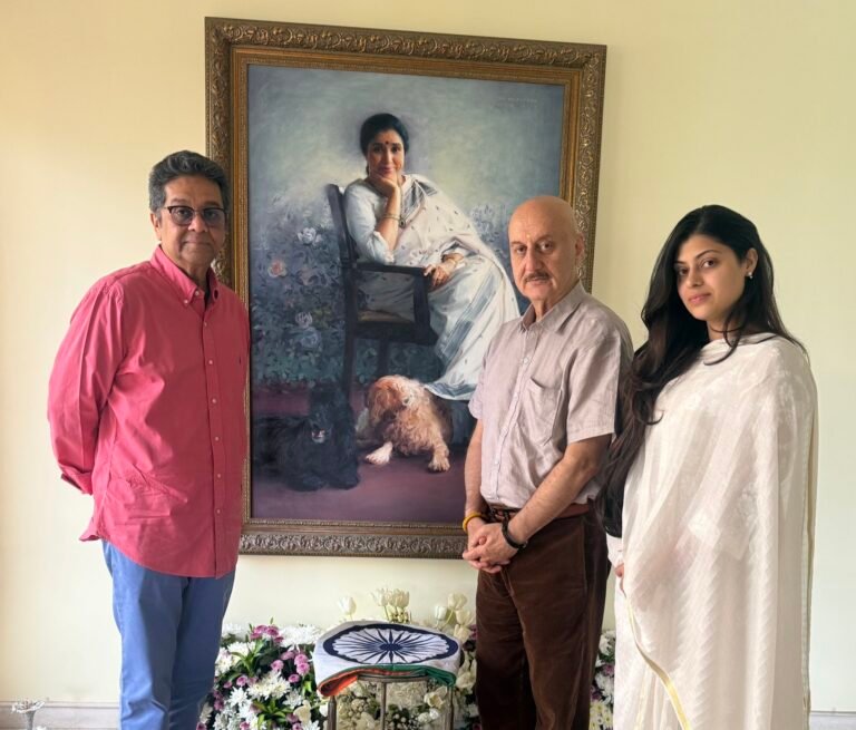 Anupam Kher Visits Asha Bhosle’s Home, Pays Emotional Tribute to Legendary Singer: “Sound of Silence”