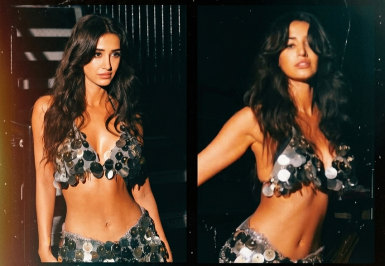 Disha Patani Scorches Internet in Bold Silver Sequin Look