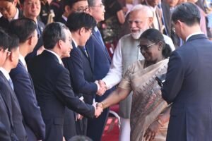 President Murmu, PM Modi Welcome South Korean President Lee Jae Myung at Rashtrapati Bhavan