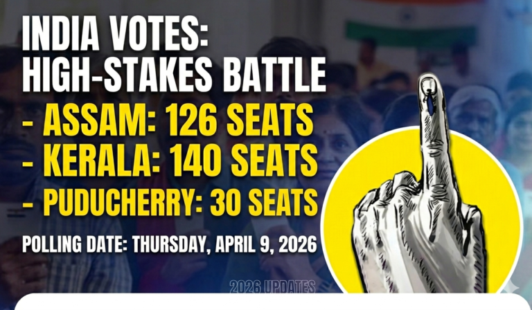 Polling Day in Assam, Kerala, and Puducherry: 296 Seats at Stake on April 9