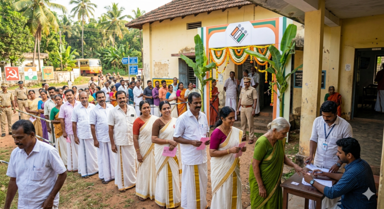 Keralam Assembly Election 2026 Live: Voter Turnout, Key Candidates, and Triple-Thrust Battle Updates