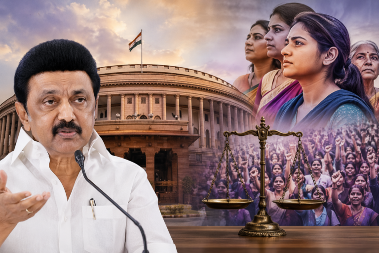 Stalin Criticises Centre Over Women’s Reservation Bill, Calls It “Optics Without Justice”