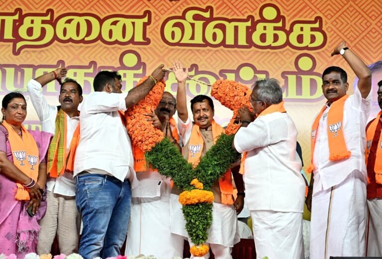 Nitin Nabin Rallies for ‘Viksit Puducherry’, Targets Congress-DMK at Massive Manavely Meeting