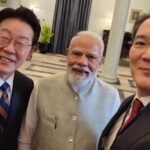 Lee Jae-yong Snaps Selfie with PM Modi and South Korean President at Official Luncheon