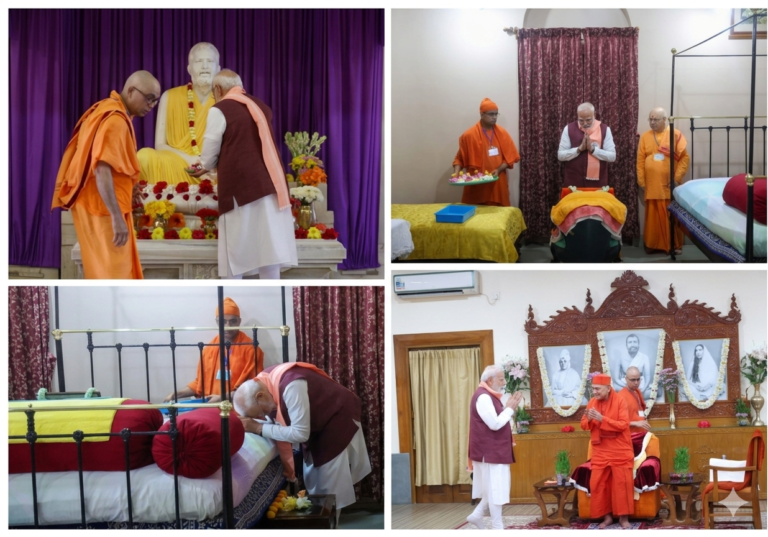 PM Narendra Modi Visits Belur Math, Hails Legacy of Service and Spiritual Harmony