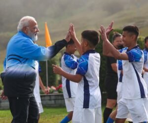 Narendra Modi Enjoys Football Session with Youngsters in Gangtok, Highlights Youth Engagement Through Sports
