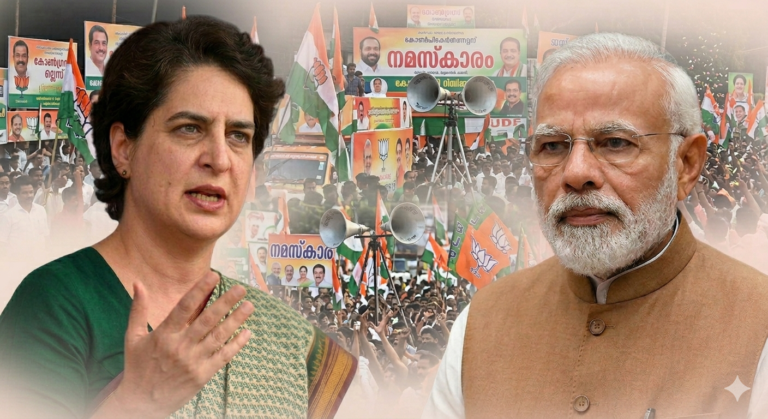 Priyanka Gandhi Slams Modi Over “₹9 Lakh Crore” US Trade Deal; Unveils UDF’s 5 Guarantees for Keralam