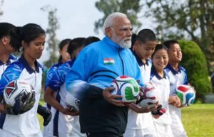 Narendra Modi Enjoys Football Session with Youngsters in Gangtok, Highlights Youth Engagement Through Sports