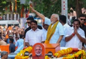 PM Modi’s Roadshow in Nagercoil Draws Massive Crowd, Signals Strong Political Momentum in Tamil Nadu