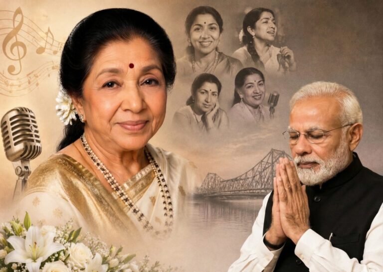 “Her Voice Touched Countless Hearts”: PM Modi Mourns the Death of Musical Legend Asha Bhosle