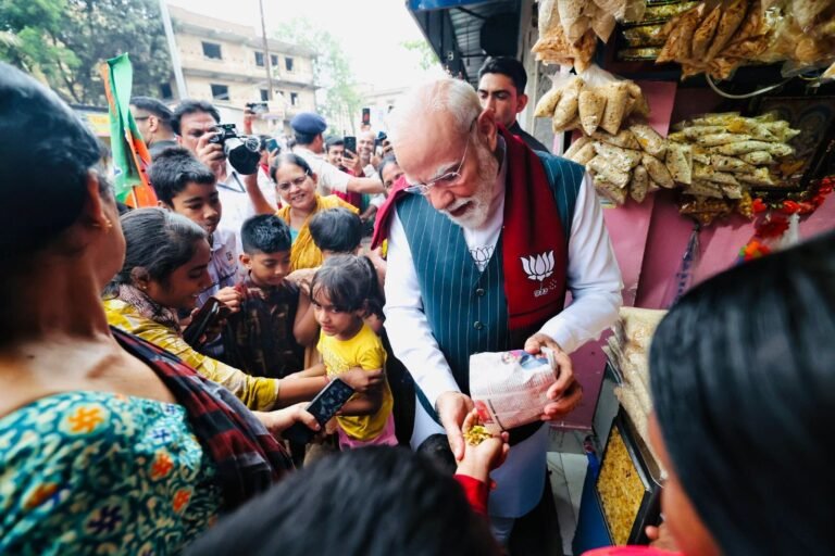 PM Modi Enjoys Jhalmuri in Jhargram Amid Packed West Bengal Rally Schedule