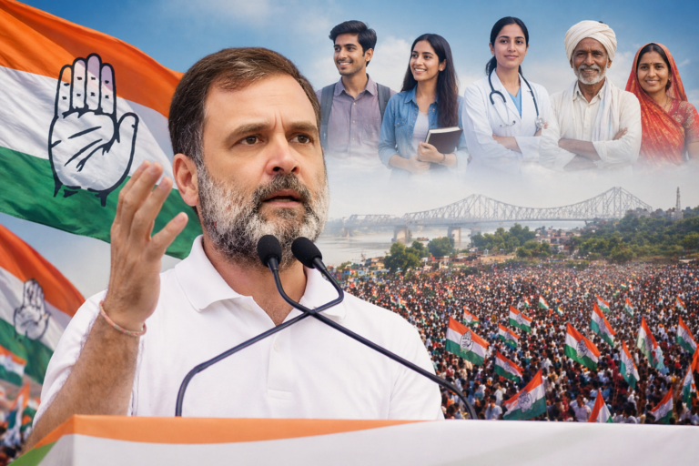 Rahul Gandhi Announces ‘5 Guarantees’ for West Bengal at Malda Rally Ahead of Elections