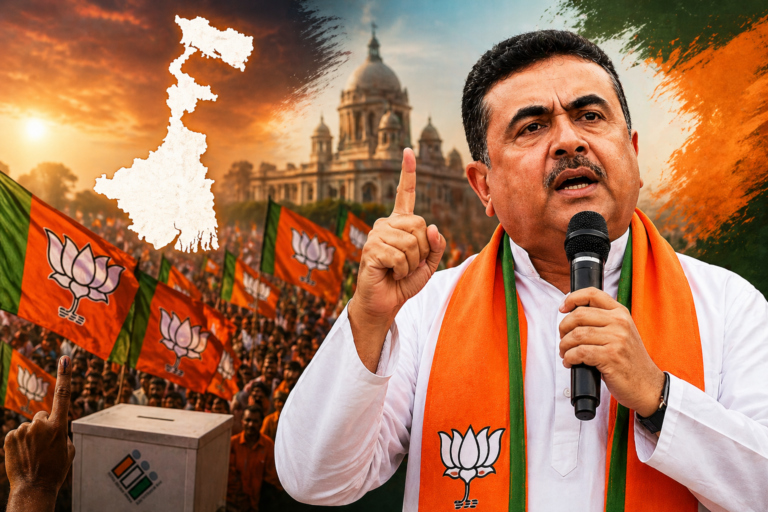 Suvendu Adhikari Predicts BJP Landslide in West Bengal, Claims Over 180 Seats in ‘Ground Exit Poll’