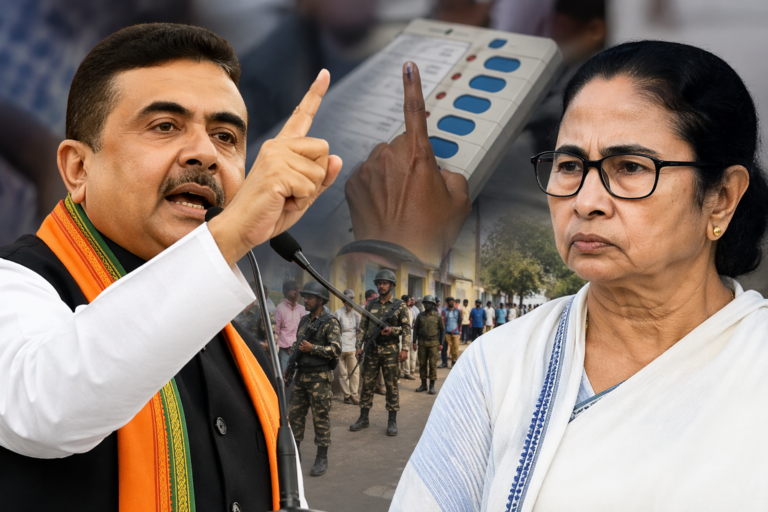 ‘Peaceful Bengal Polls’: Adhikari Pushes Back Against Mamata’s Claims