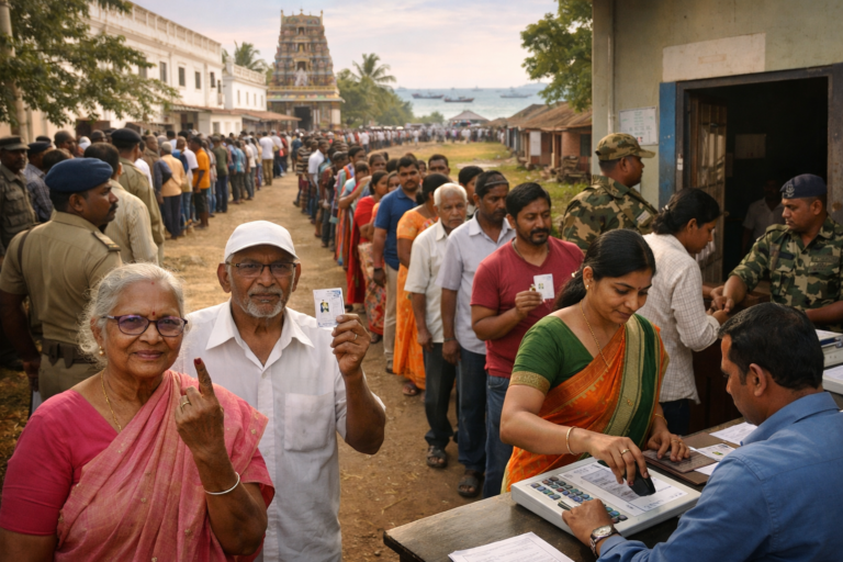 Puducherry Sees 86.92% Voting Till 5 PM; High Voter Participation Recorded