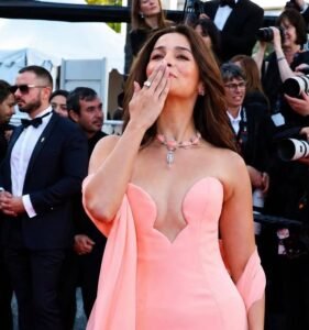 Alia Bhatt Shines in Sculpted Coral Couture at Cannes 2026 Opening Ceremony