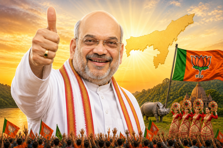 Amit Shah Thanks Assam for Historic Hat-Trick Mandate, Calls It Endorsement of PM Modi-Led NDA Governance