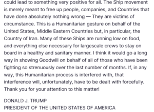 Trump Announces ‘Project Freedom’ to Escort Global Ships Through Strait of Hormuz