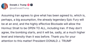 Donald Trump Warns Iran: Accept Deal or Face Intensified Bombing; Says ‘Operation Epic Fury’ Could End