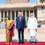 President Murmu, PM Modi Welcome Vietnam President To Lam at Rashtrapati Bhavan