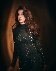 Nora Fatehi Defines Glamour in a Shimmering Black Ensemble: The Ultimate Style Statement