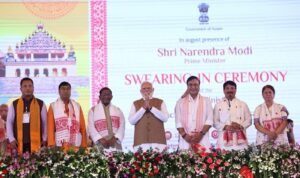 Himanta Biswa Sarma Takes Oath as Assam CM for Second Consecutive Term, Credits PM Modi’s Leadership