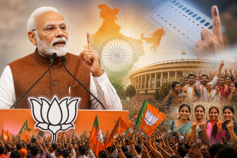 Narendra Modi Celebrates BJP-NDA Surge, Calls India ‘Mother of Democracy’ After Historic Polls