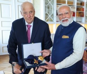 PM Narendra Modi Receives Norway’s Grand Cross of the Royal Norwegian Order of Merit