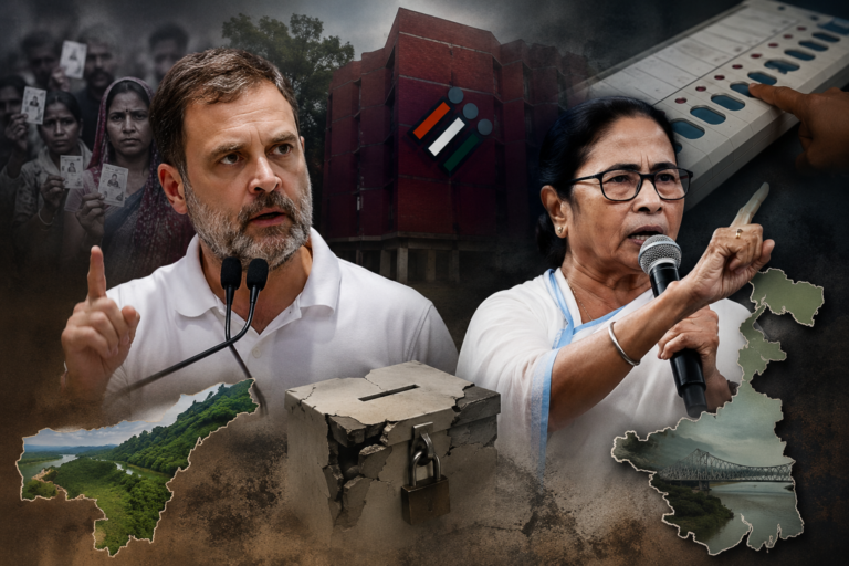 Rahul Gandhi Alleges ‘Election Theft’ in West Bengal & Assam; Backs Mamata Banerjee’s Claims